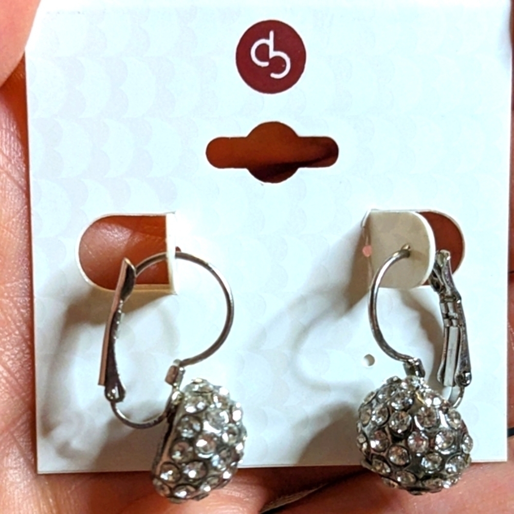 Dress Barn Rhinestone Drop Earrings